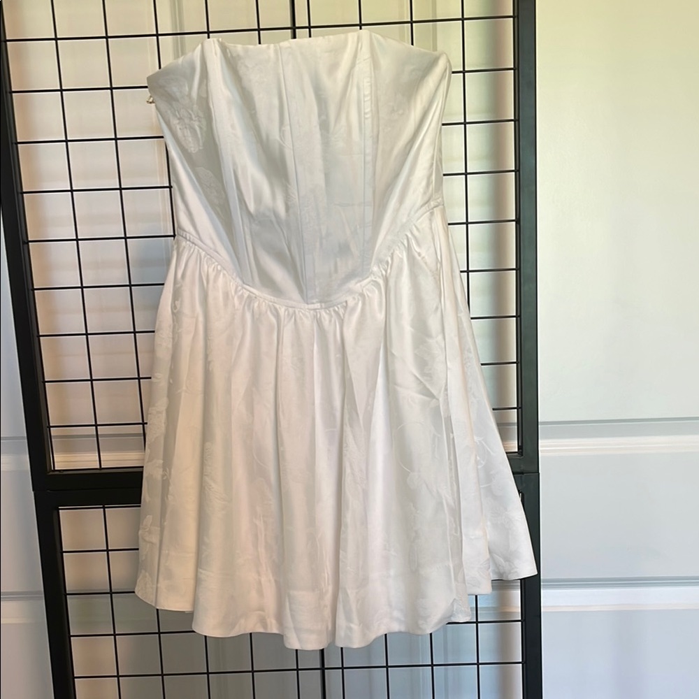 Francesca's Collections Strapless White Dress